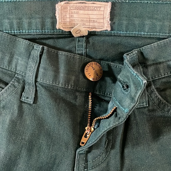 Current Elliot The Skinny Ankle Atlantic Coated Jeans - Picture 12 of 14